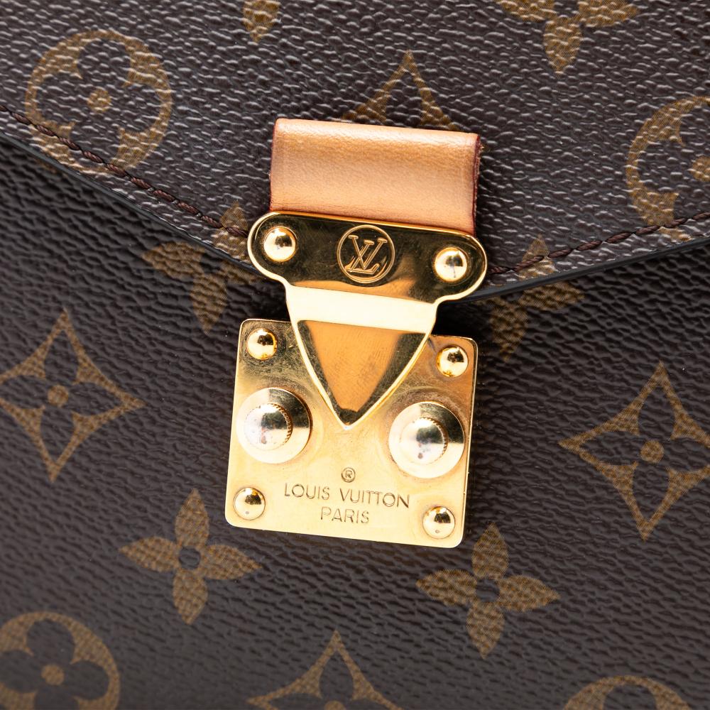 Louis Vuitton B Louis Vuitton Brown Monogram Canvas Fabric Monogram Pochette Metis Spain