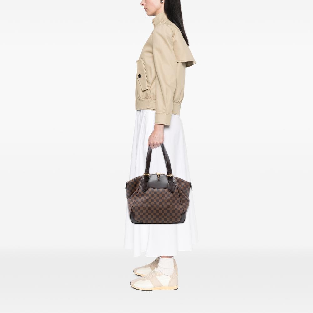 Louis Vuitton B Louis Vuitton Brown Damier Canvas Fabric Damier Ebene Verona GM France