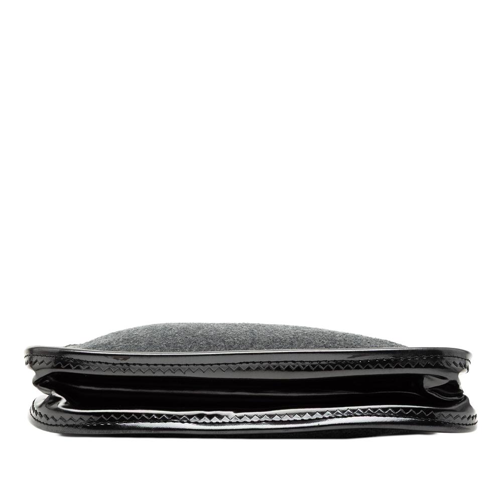 Loewe B LOEWE Gray Dark Gray Wool Fabric Anagram Shoulder Bag Spain