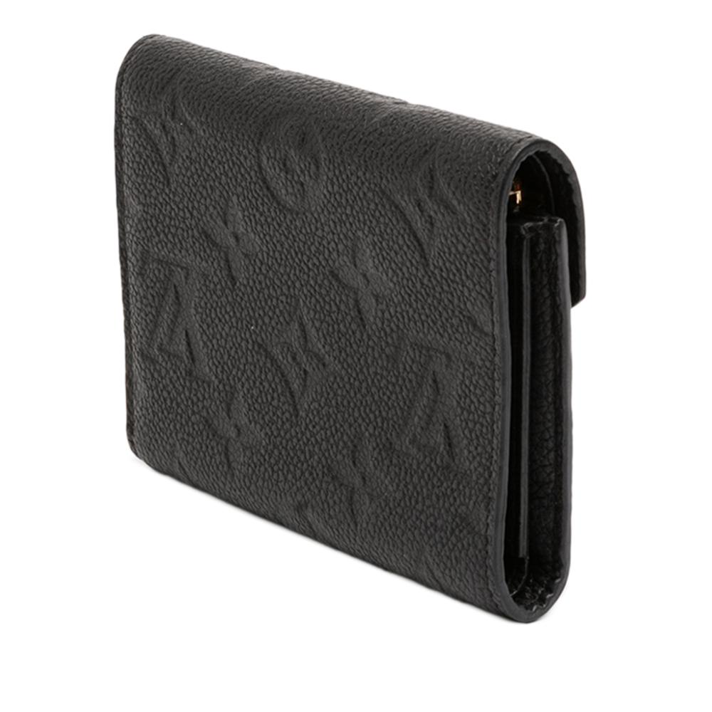 Louis Vuitton B Louis Vuitton Black Monogram Empreinte Leather Victorine Wallet France