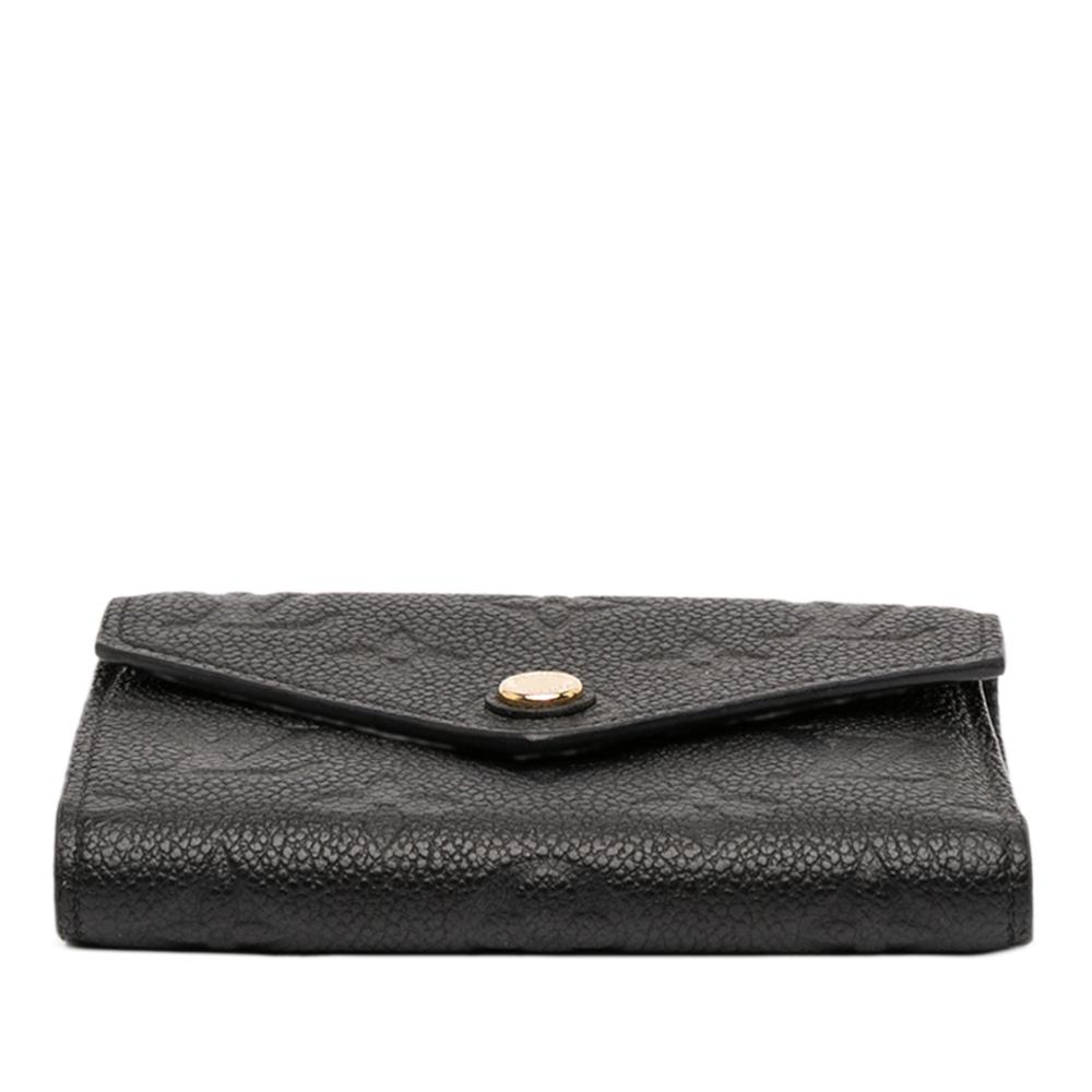 Louis Vuitton B Louis Vuitton Black Monogram Empreinte Leather Victorine Wallet France