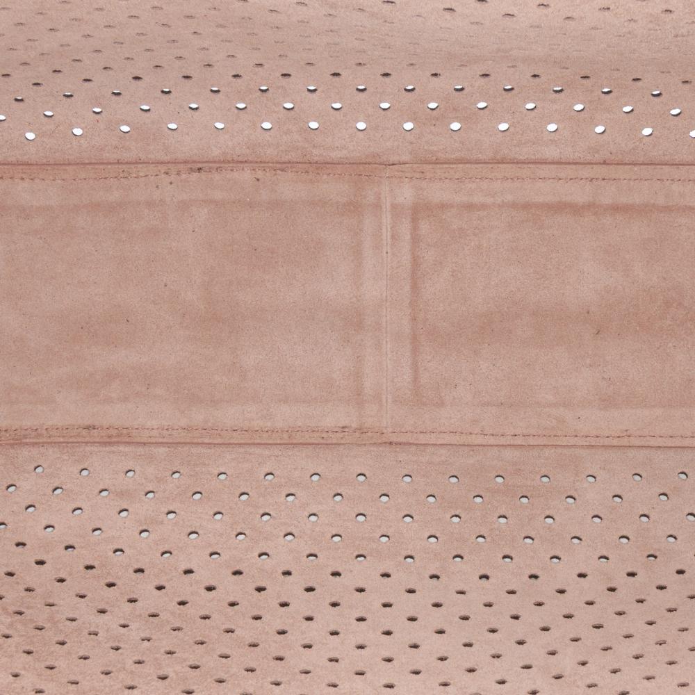 Prada B Prada Black Calf Leather City Fori Perforated Hobo Bag Italy