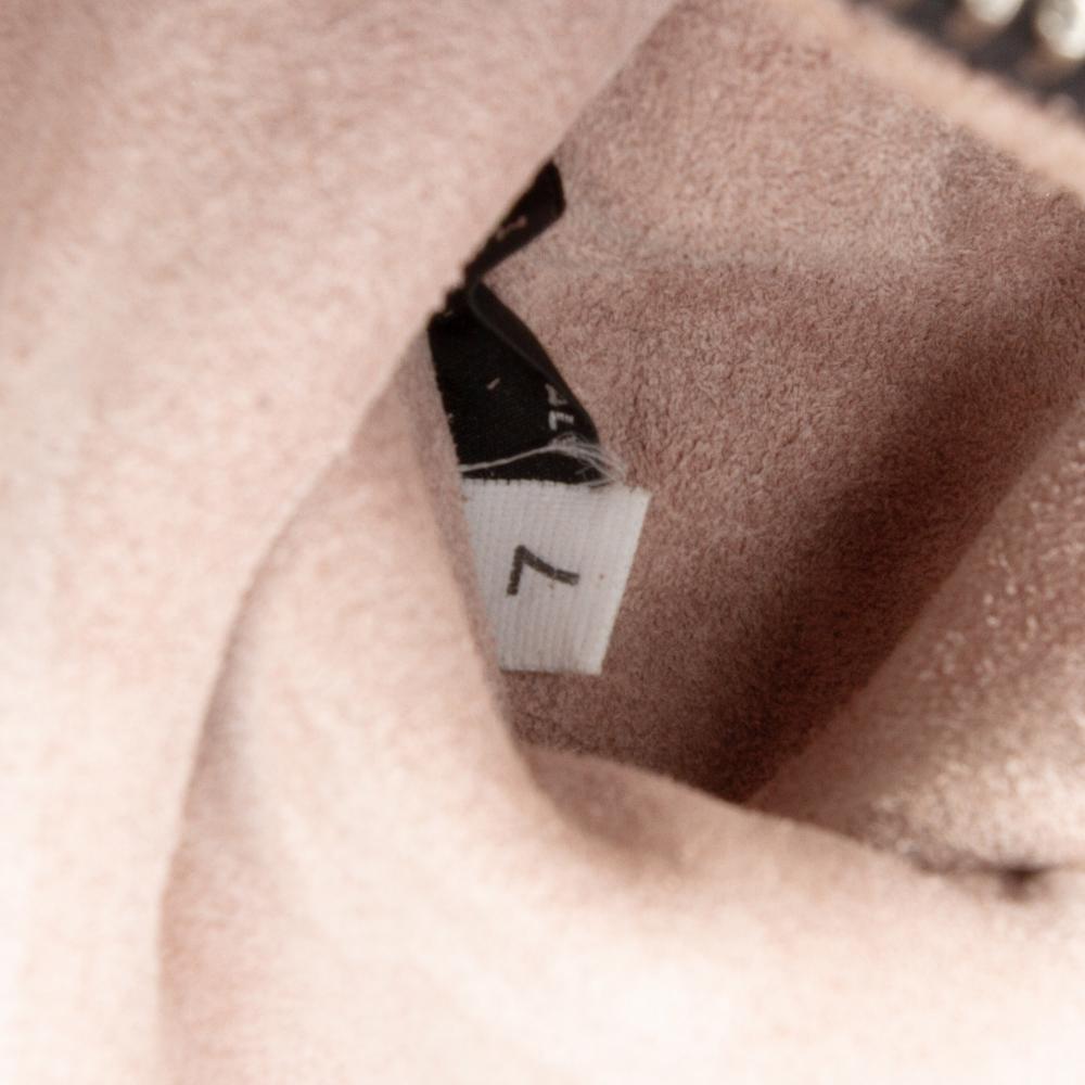 Prada B Prada Black Calf Leather City Fori Perforated Hobo Bag Italy