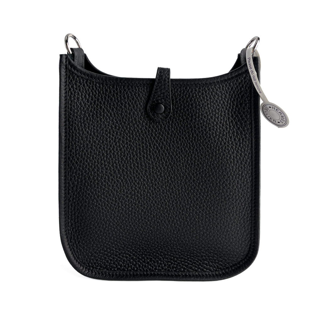 Hermès Evelyne 16 TPM Taurillon Clemence Leather Amazone Hobo Crossbody Black
