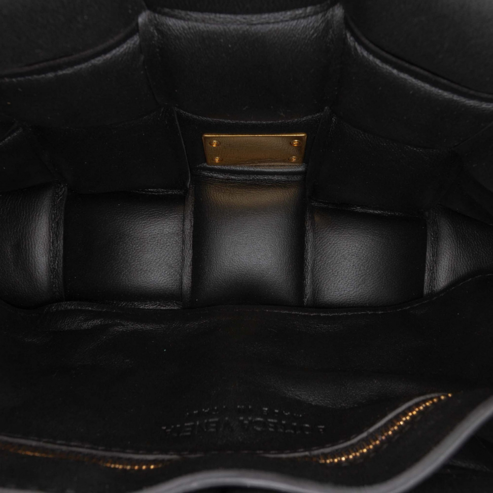 Bottega Veneta Padded Cassette Leather Crossbody Black