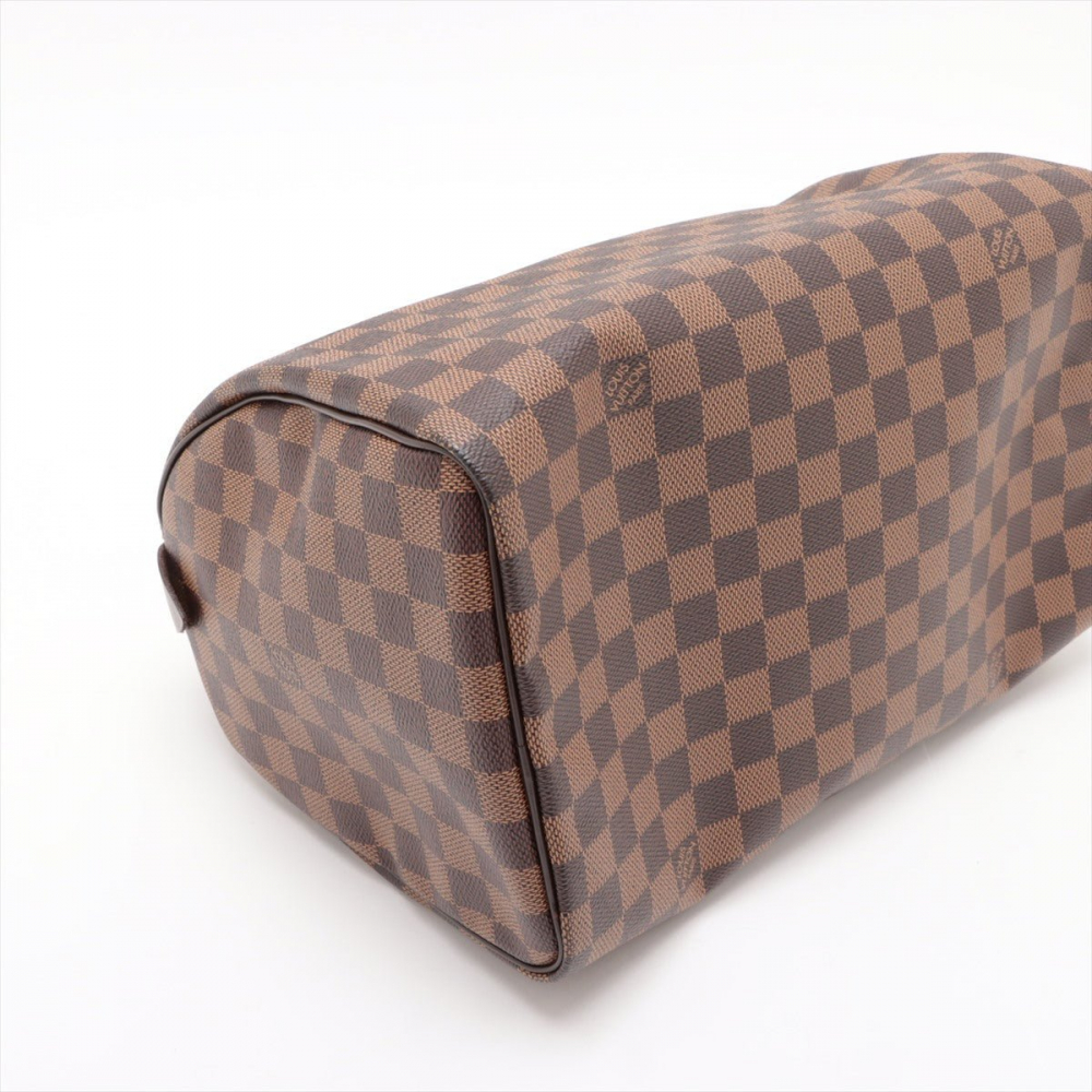 Louis Vuitton Speedy 30 Canvas Trunk Crossbody Damier Ebene