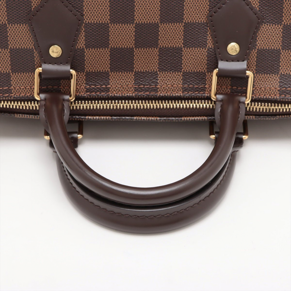 Louis Vuitton Speedy 30 Canvas Trunk Crossbody Damier Ebene