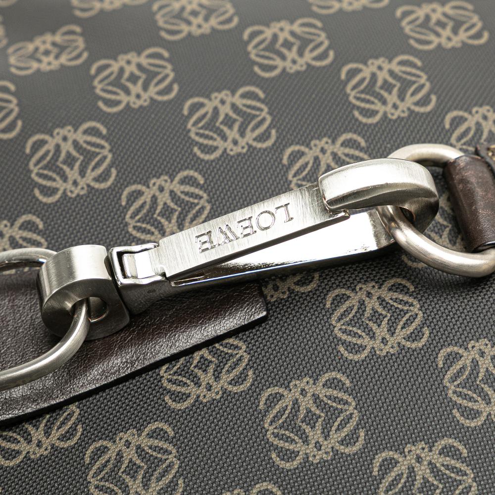 Loewe B LOEWE Brown Dark Brown Coated Canvas Fabric Anagram Crossbody China