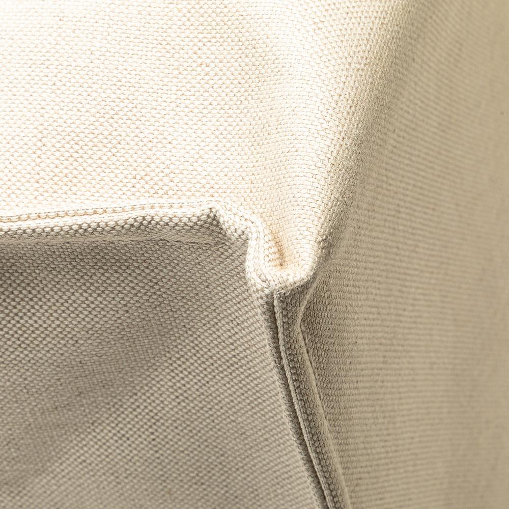 Gucci AB Gucci Brown Beige Canvas Fabric Large Logo Tote Italy