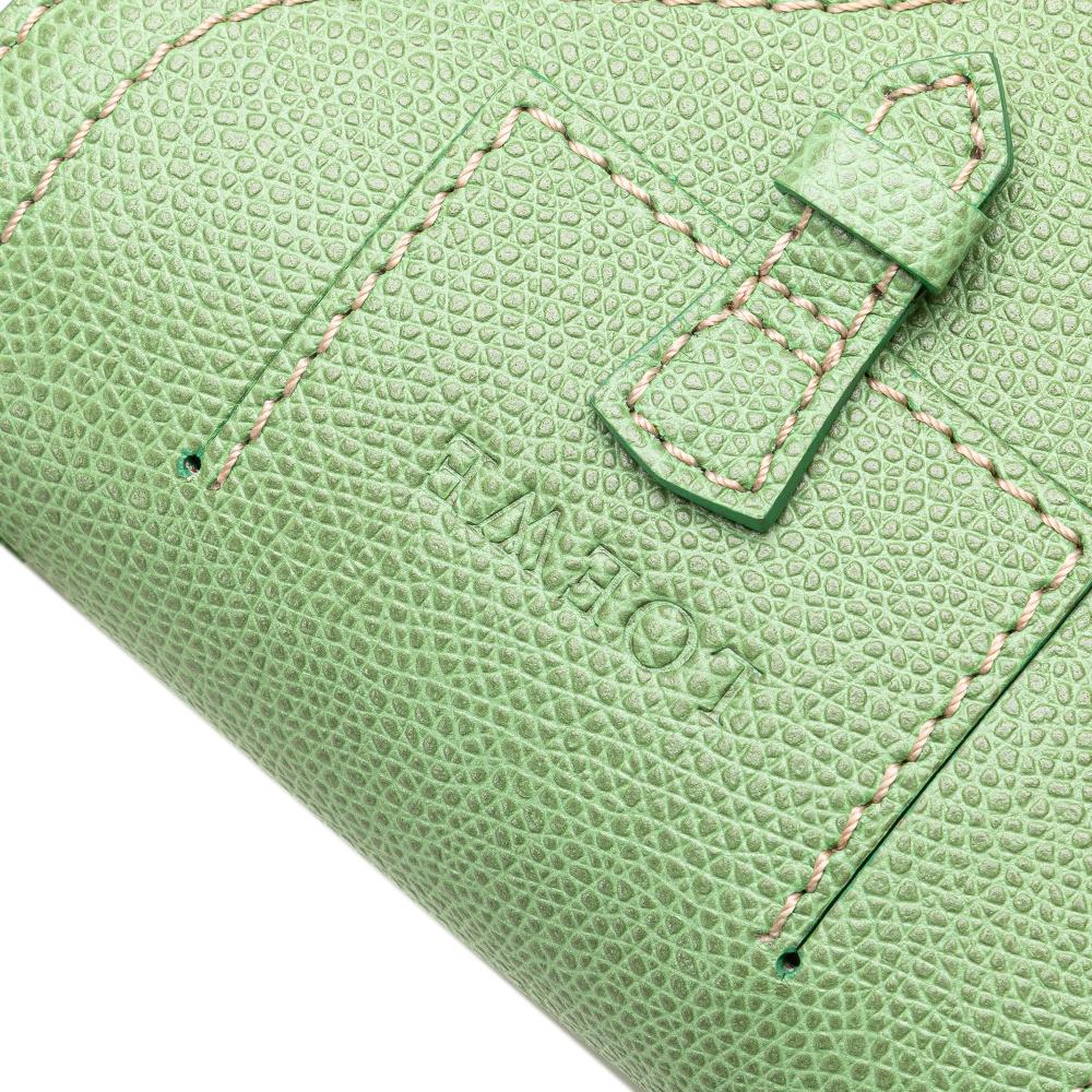 Loewe B LOEWE Green Light Green Canvas Fabric Anagram Crossbody China