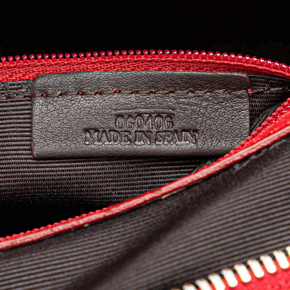 Loewe B LOEWE Red Nubuck Leather Leather Nubuck Senda Handbag Spain