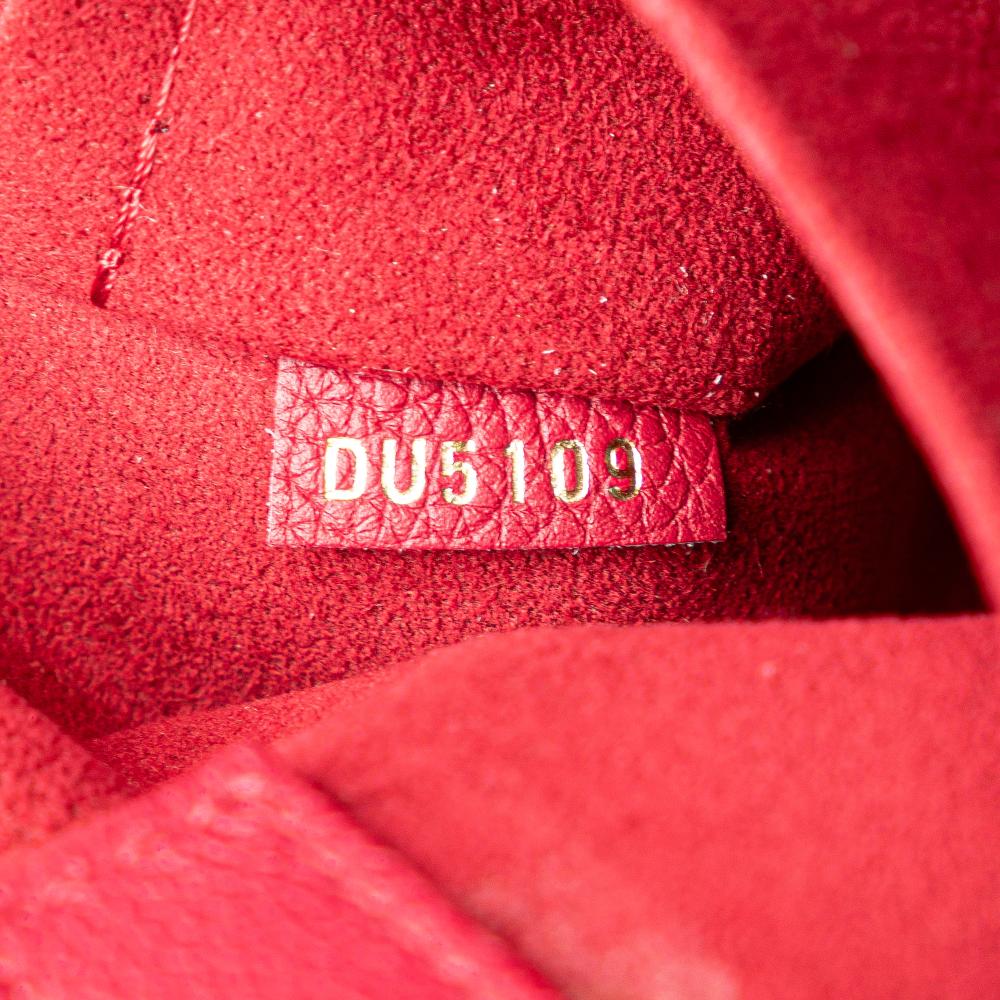 Louis Vuitton B Louis Vuitton Brown with Red Damier Canvas Canvas Damier Ebene Riverside France