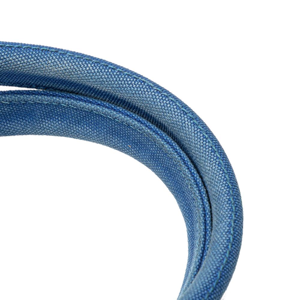 Prada B Prada Blue Canvas Fabric Medium Canapa Logo Convertible Shopping Tote India