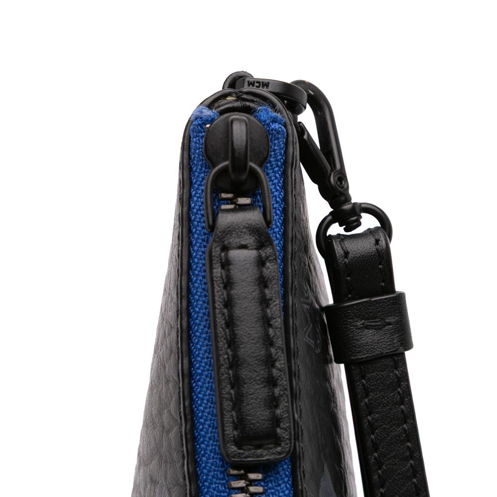 MCM AB MCM Black Coated Canvas Fabric Sambypen Haru Henry Kaiser Visetos Clutch Korea, South