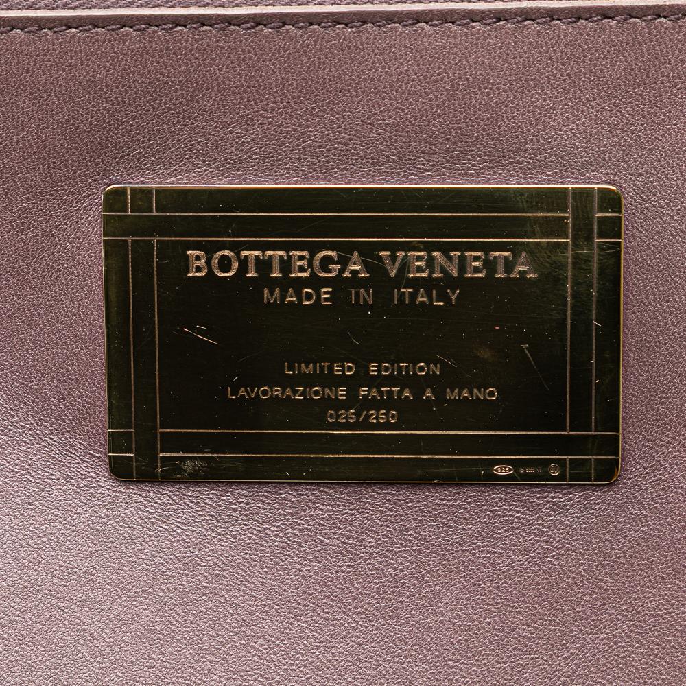 Bottega Veneta B Bottega Veneta Pink Lily Lambskin Leather Leather Lambskin Intreccio Cabat Tote Italy