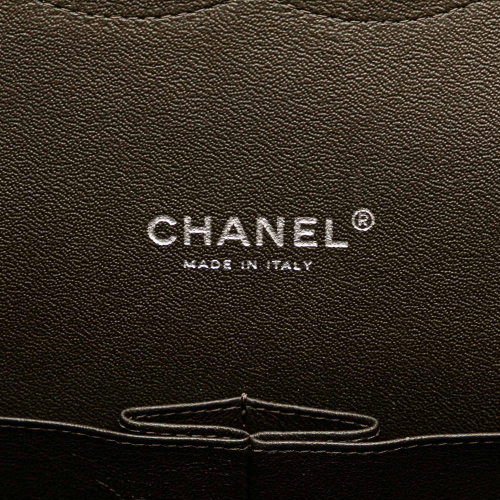 Chanel B Chanel Black Lambskin Leather Leather Maxi Classic Lambskin Double Flap Italy