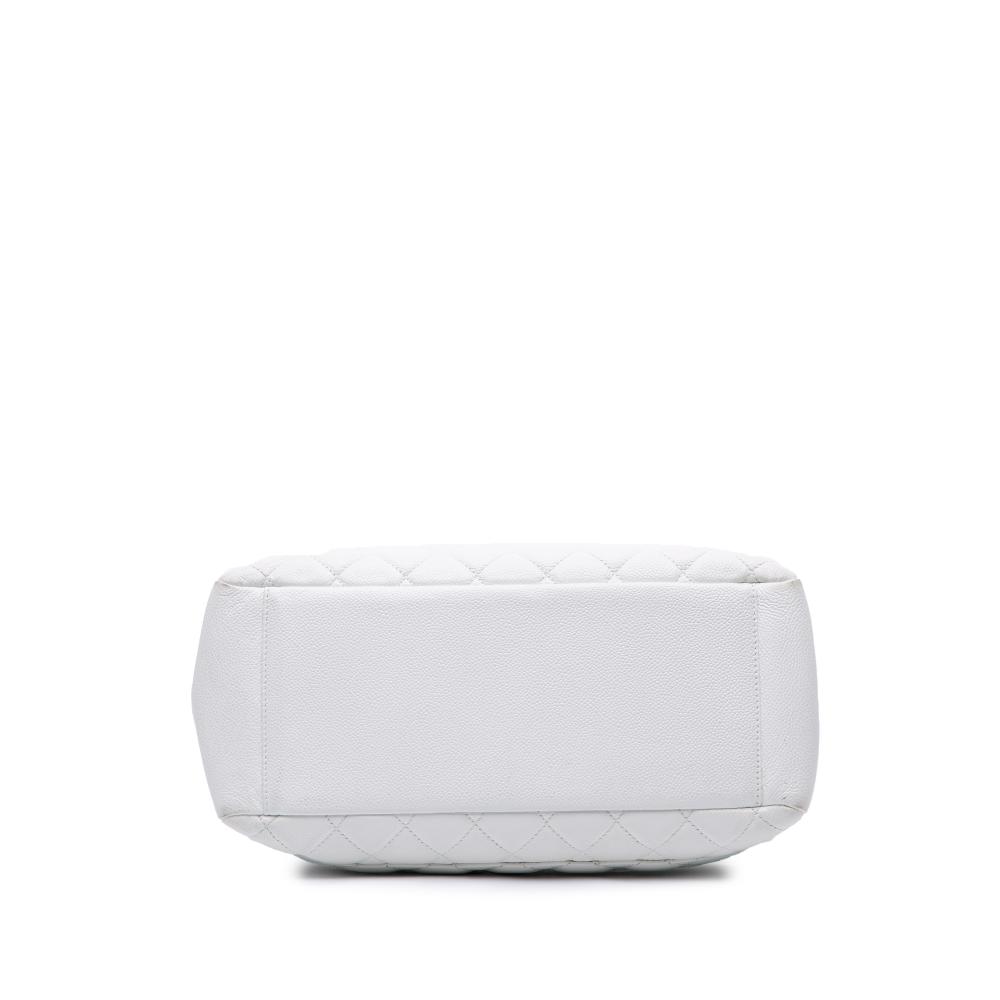 Chanel B Chanel White Caviar Leather Leather Caviar Grand Shopping Tote Italy