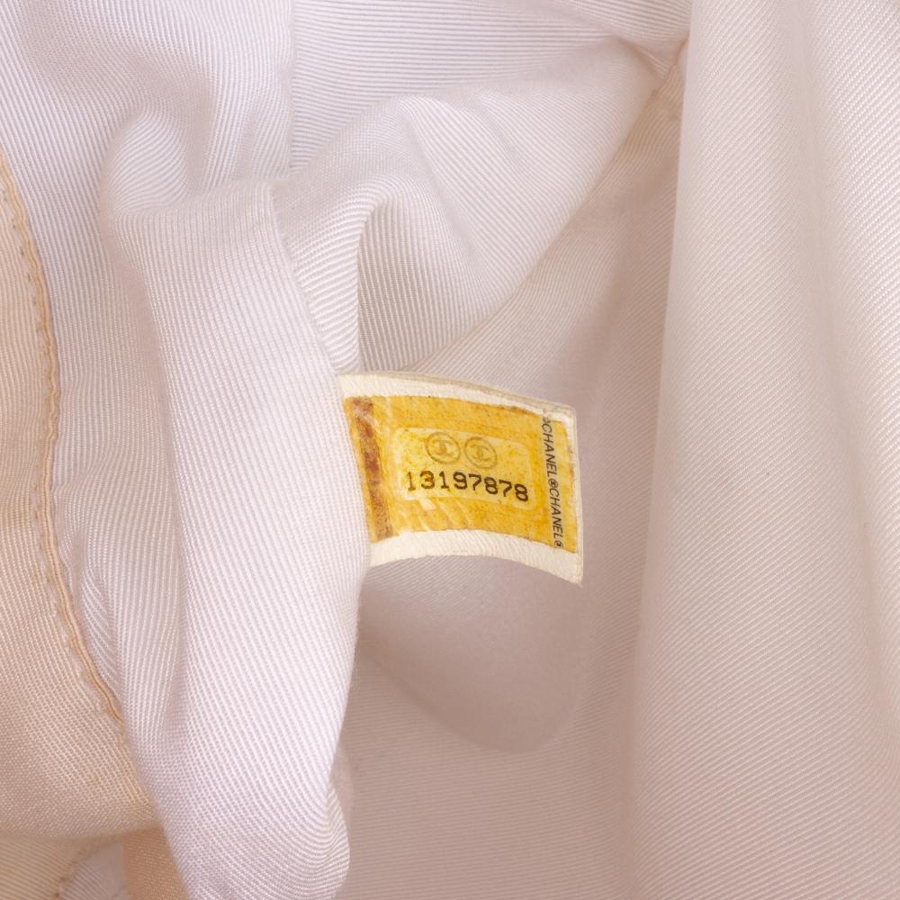 Chanel B Chanel White Caviar Leather Leather Caviar Grand Shopping Tote Italy