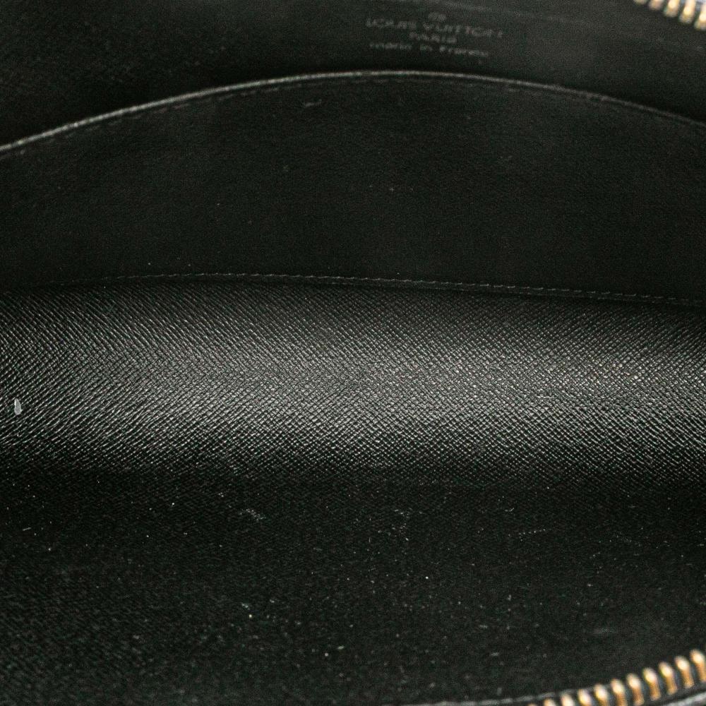 Louis Vuitton B Louis Vuitton Black Taiga Leather Leather Taiga Baikal France