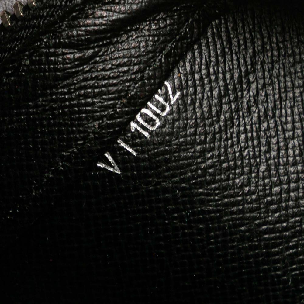 Louis Vuitton B Louis Vuitton Black Taiga Leather Leather Taiga Baikal France