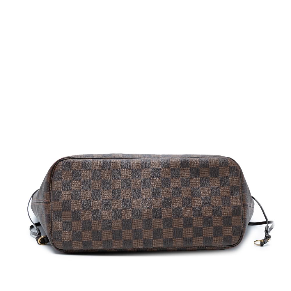 Louis Vuitton B Louis Vuitton Brown Damier Canvas Fabric Damier Ebene Neverfull MM France