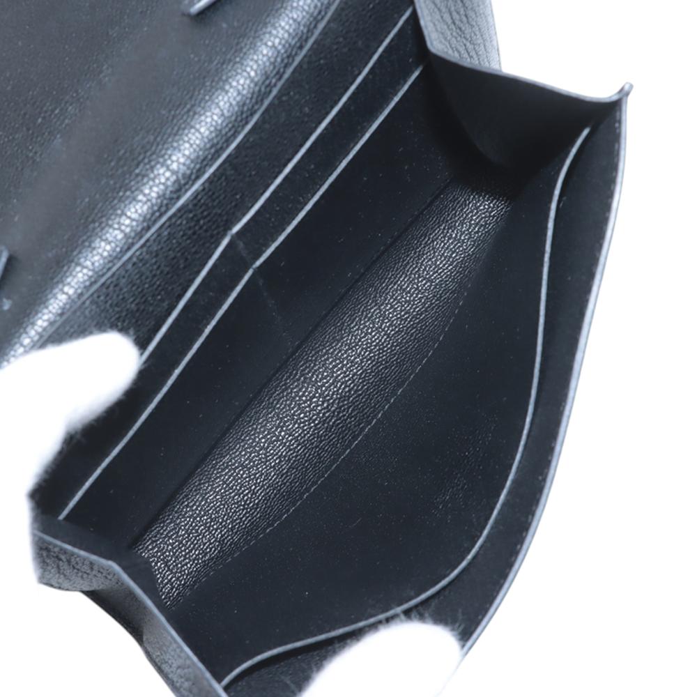 Hermès B Hermès Black Goatskin Leather Chevre Mysore Clic 16 France