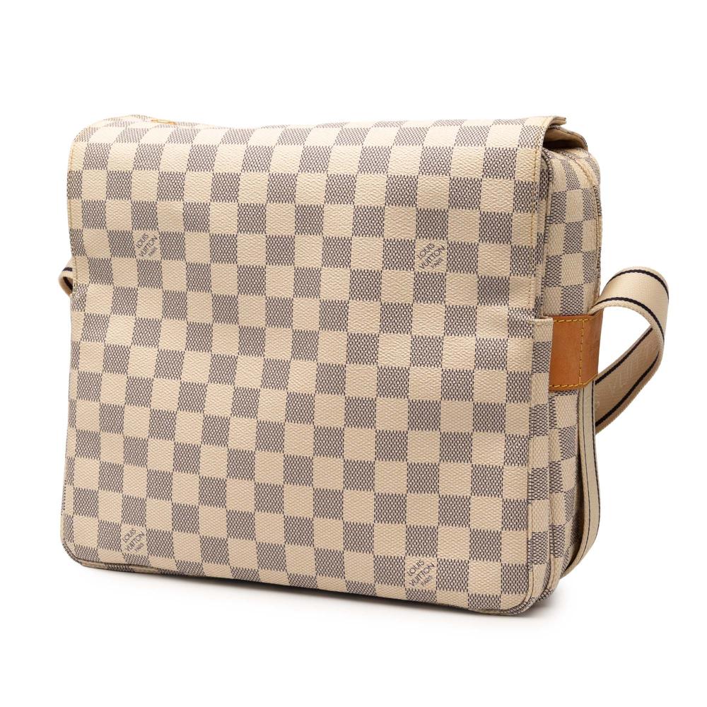 Louis Vuitton B Louis Vuitton White Damier Canvas Fabric Damier Azur Naviglio France
