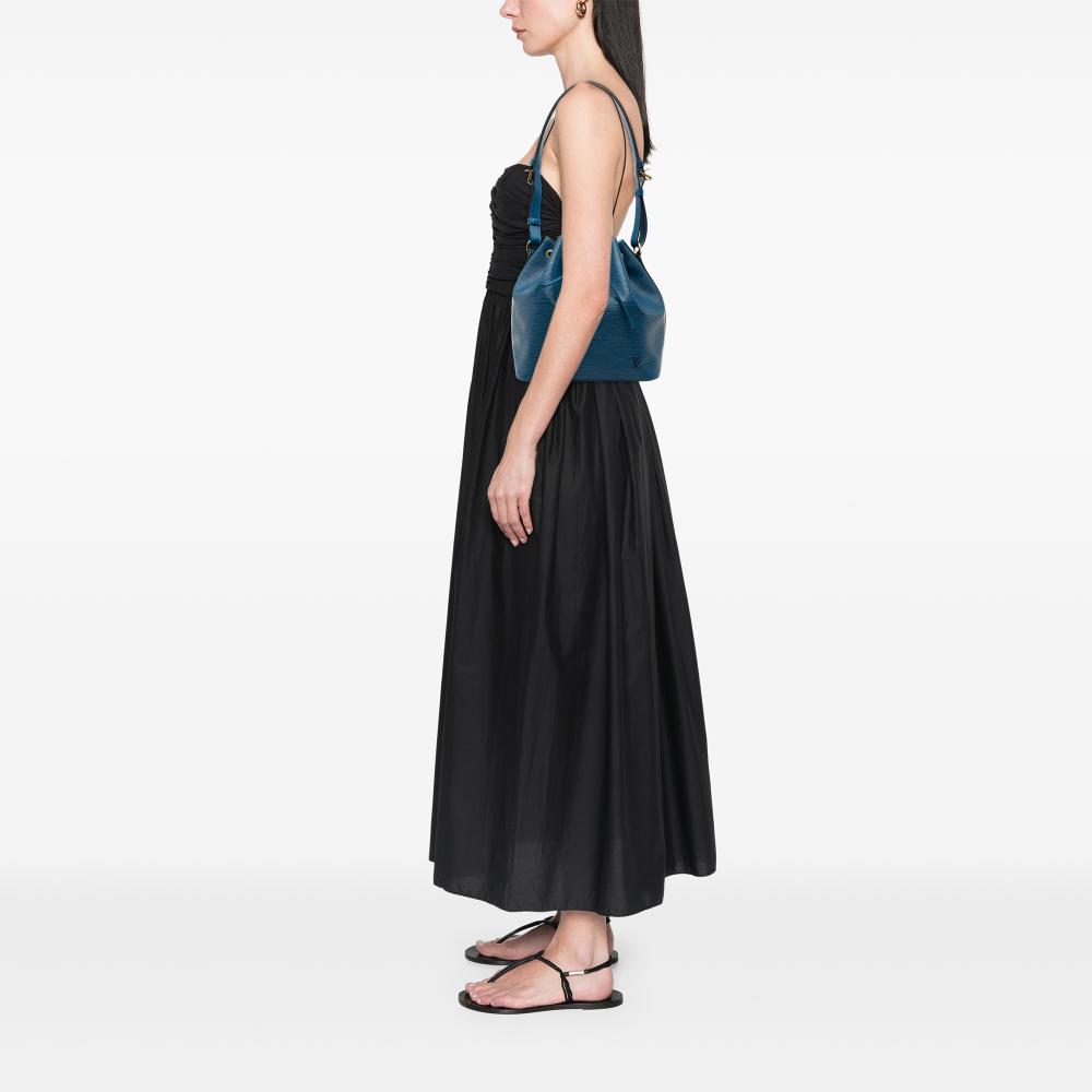 Louis Vuitton B Louis Vuitton Blue Epi Leather Leather Epi Petit Noe France