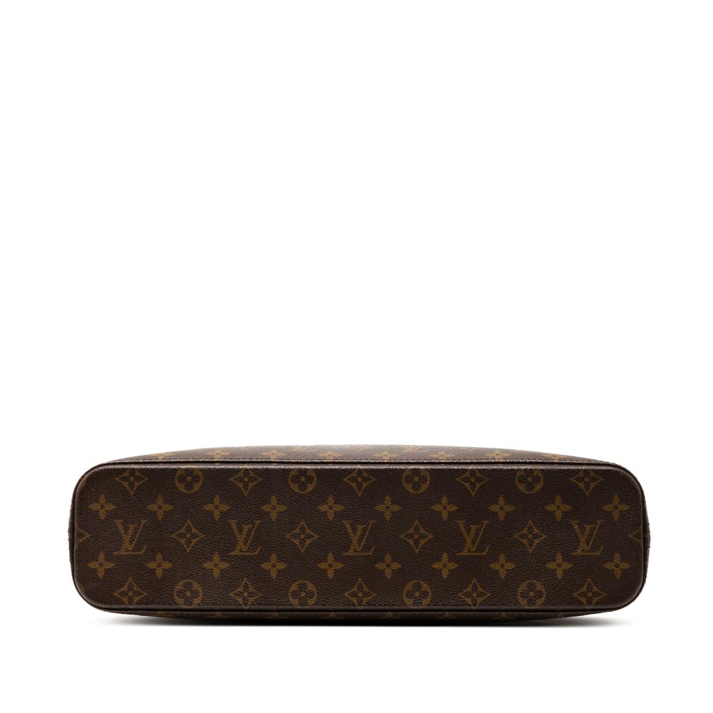Louis Vuitton B Louis Vuitton Brown Monogram Canvas Fabric Monogram Luco Spain