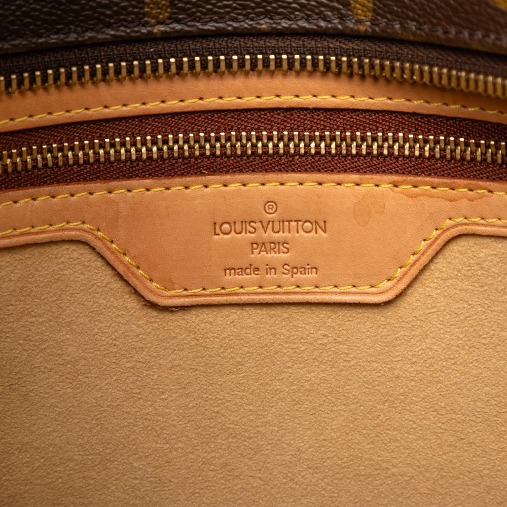 Louis Vuitton B Louis Vuitton Brown Monogram Canvas Fabric Monogram Luco Spain