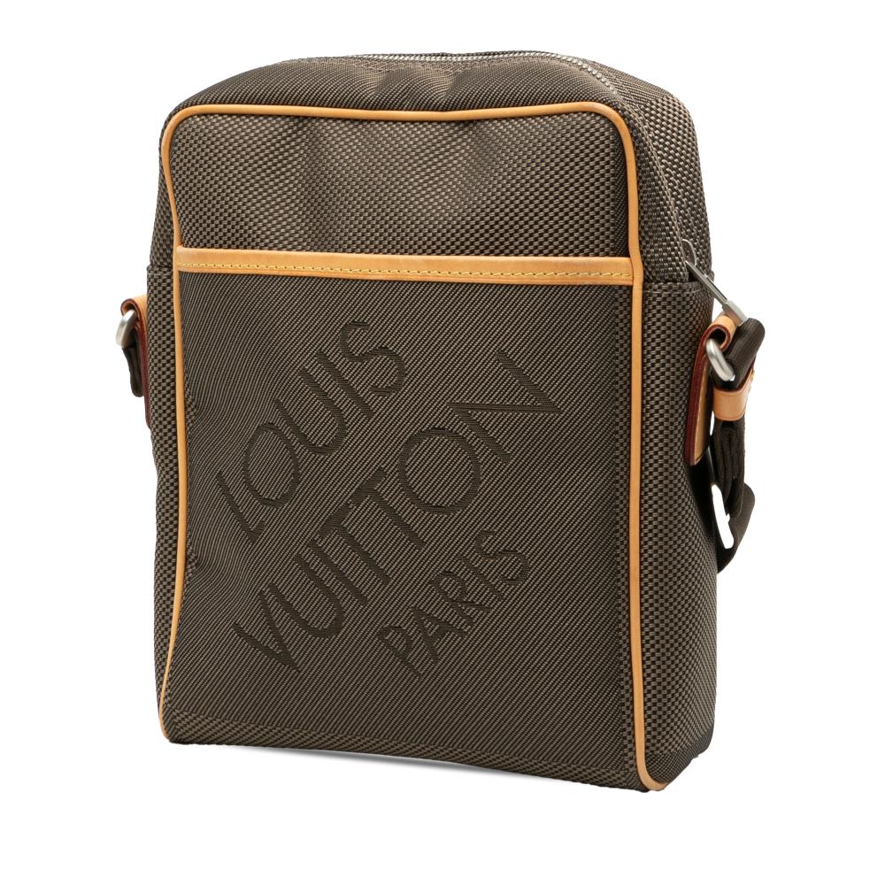 Louis Vuitton B Louis Vuitton Brown Canvas Fabric Damier Geant Citadin Messenger Bag France