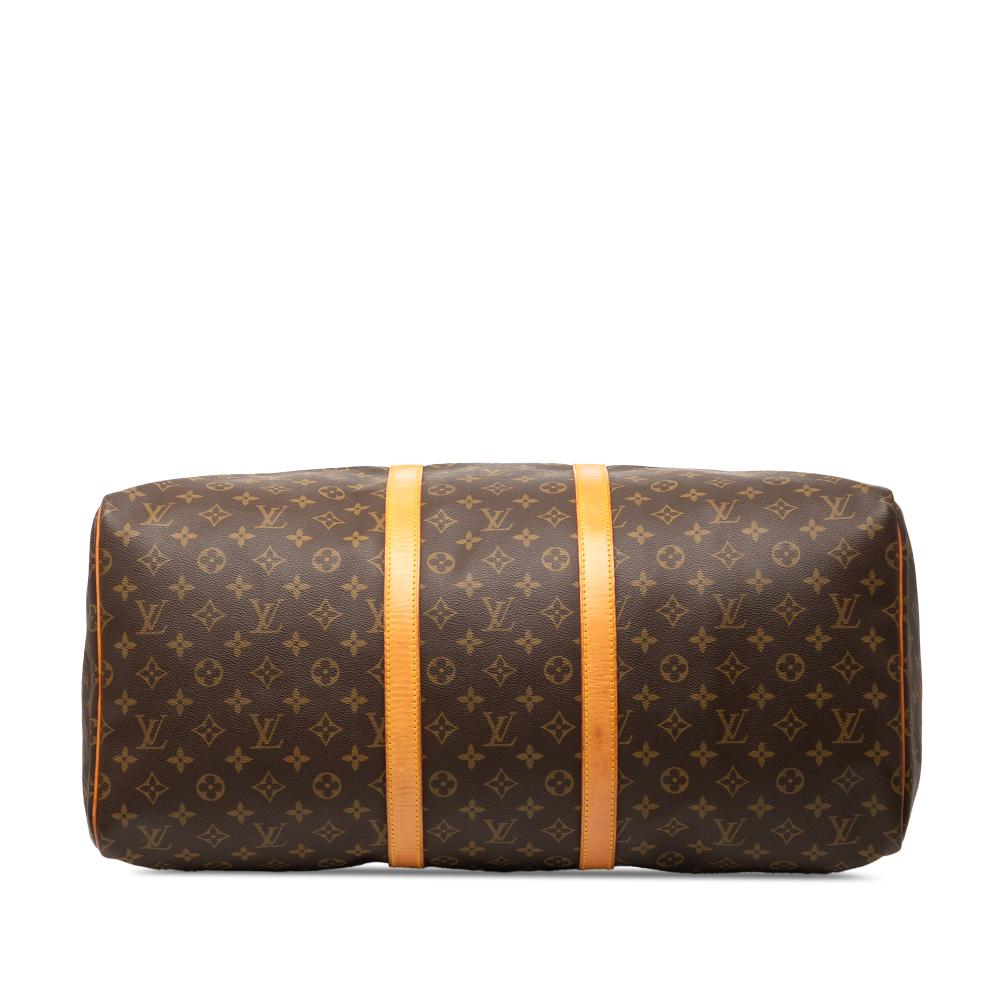 Louis Vuitton B Louis Vuitton Brown Monogram Canvas Fabric Monogram Keepall 55 France