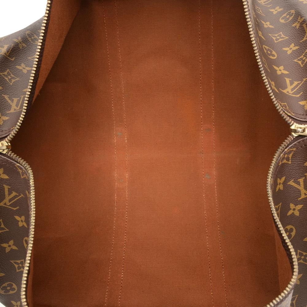 Louis Vuitton B Louis Vuitton Brown Monogram Canvas Fabric Monogram Keepall 55 France