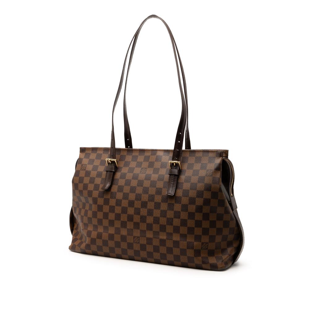 Louis Vuitton B Louis Vuitton Brown Damier Canvas Fabric Damier Ebene Chelsea France