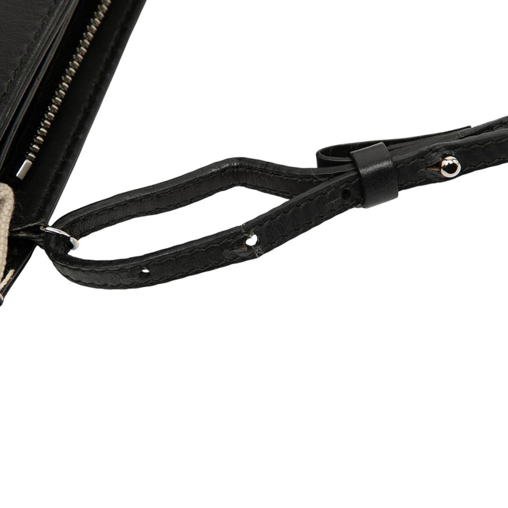 Balenciaga B Balenciaga Brown Light Beige Canvas Fabric Navy Pochette Crossbody Italy