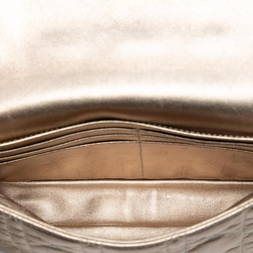 Christian Dior Dior Gold Metallic Lambskin Cannage Miss Dior Promenade Crossbody Italy