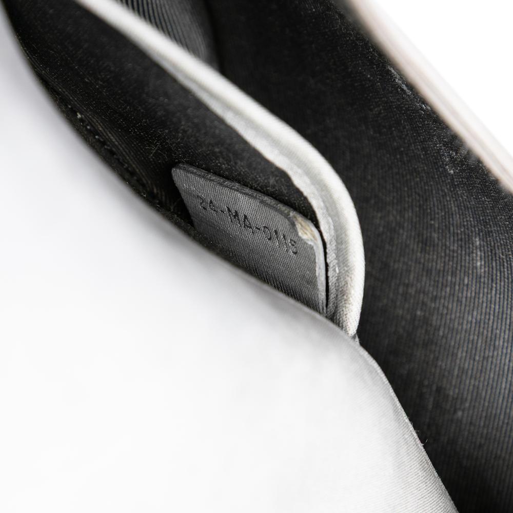 Christian Dior Dior Silver Lambskin Leather Leather Iridescent Lambskin Cannage Lady Dior Convertible Clutch Italy