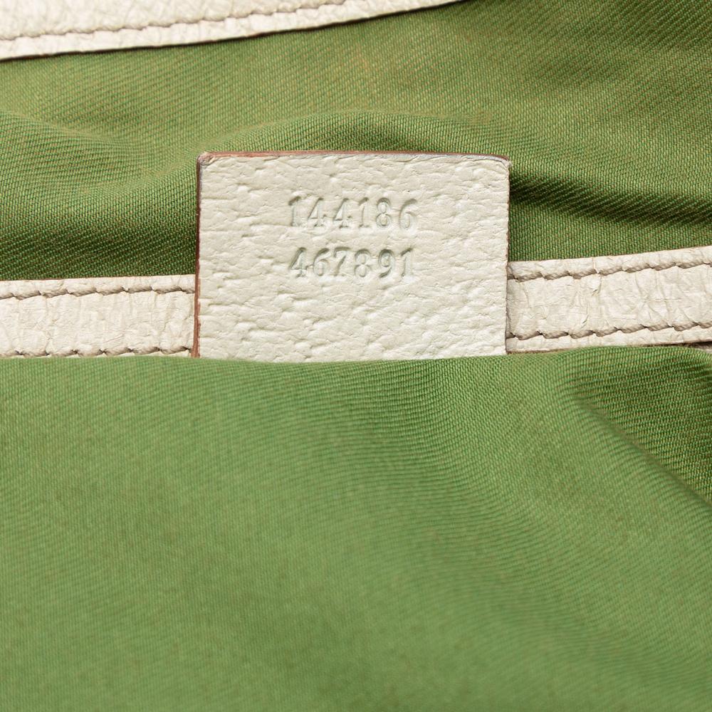 Gucci B Gucci Brown Beige Canvas Fabric GG Web Pelham Shoulder Bag Italy