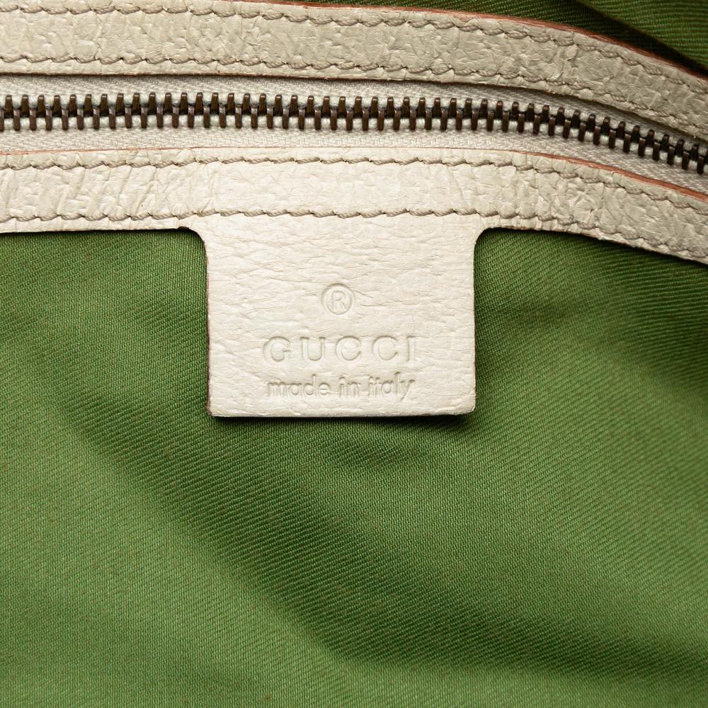Gucci B Gucci Brown Beige Canvas Fabric GG Web Pelham Shoulder Bag Italy