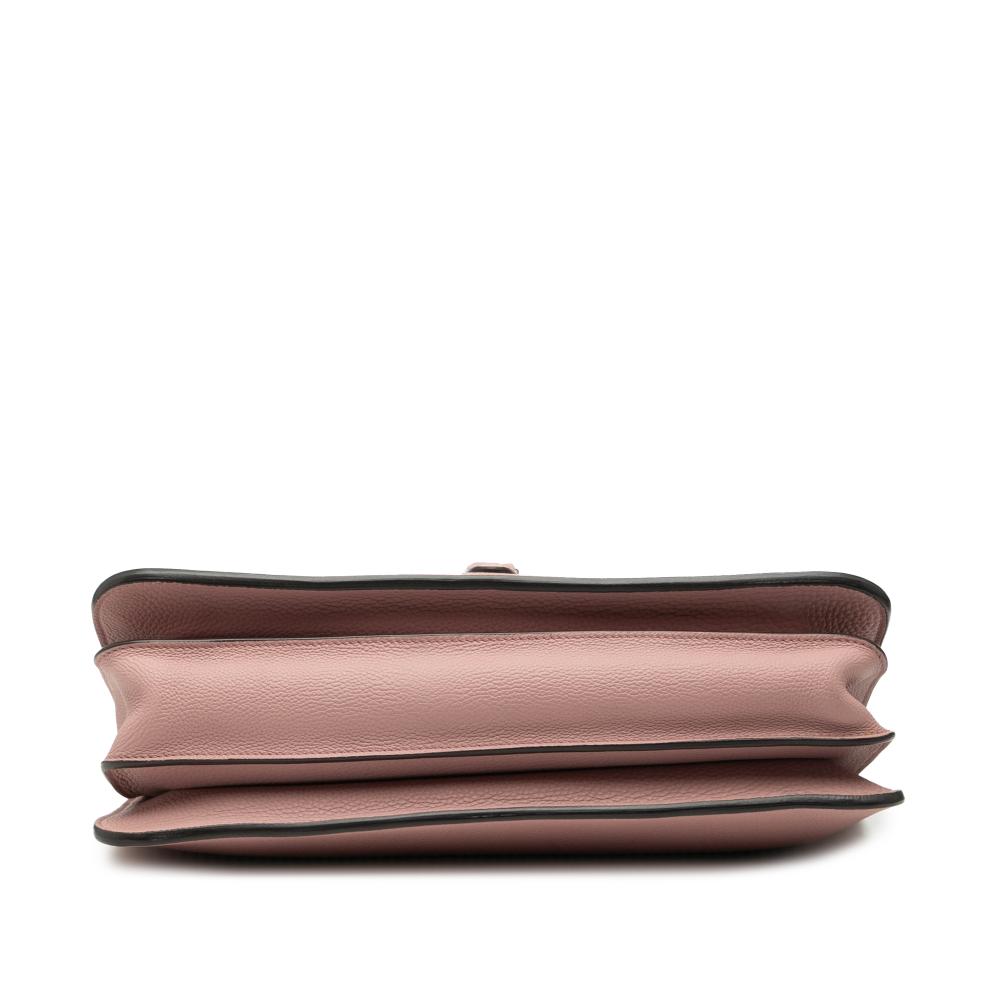 Gucci AB Gucci Pink Calf Leather Pebbled skin Soft Jackie Clutch Italy
