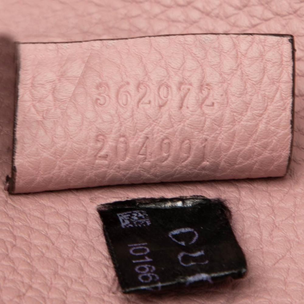 Gucci AB Gucci Pink Calf Leather Pebbled skin Soft Jackie Clutch Italy