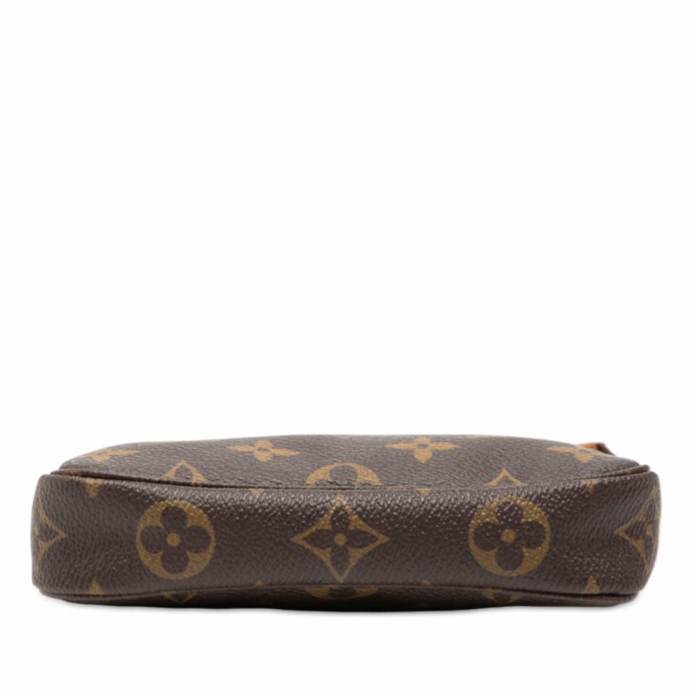 Louis Vuitton B Louis Vuitton Brown Monogram Canvas Fabric Monogram Mini Pochette Accessoires France