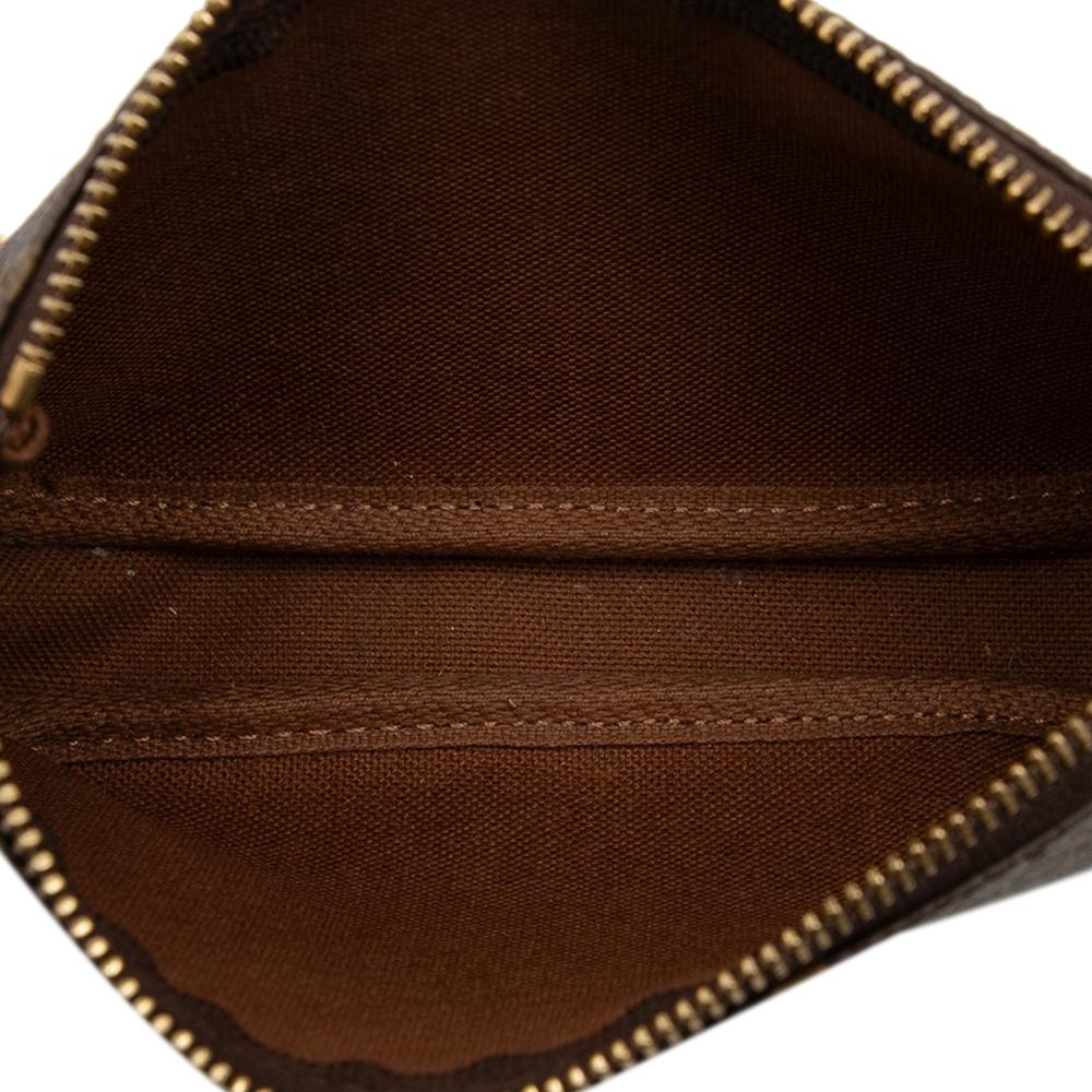 Louis Vuitton B Louis Vuitton Brown Monogram Canvas Fabric Monogram Mini Pochette Accessoires France