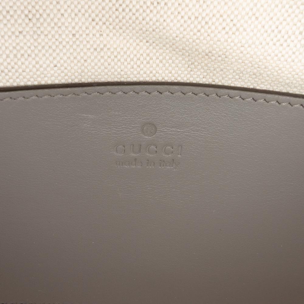 Gucci AB Gucci Gray Calf Leather Small GG Marmont Matelasse Ophidia Chain Bag Italy