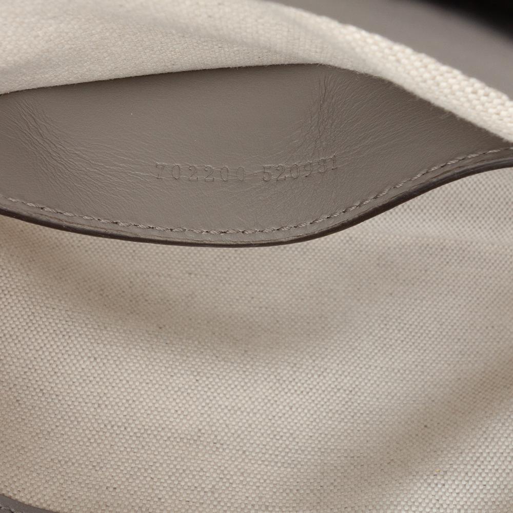 Gucci AB Gucci Gray Calf Leather Small GG Marmont Matelasse Ophidia Chain Bag Italy