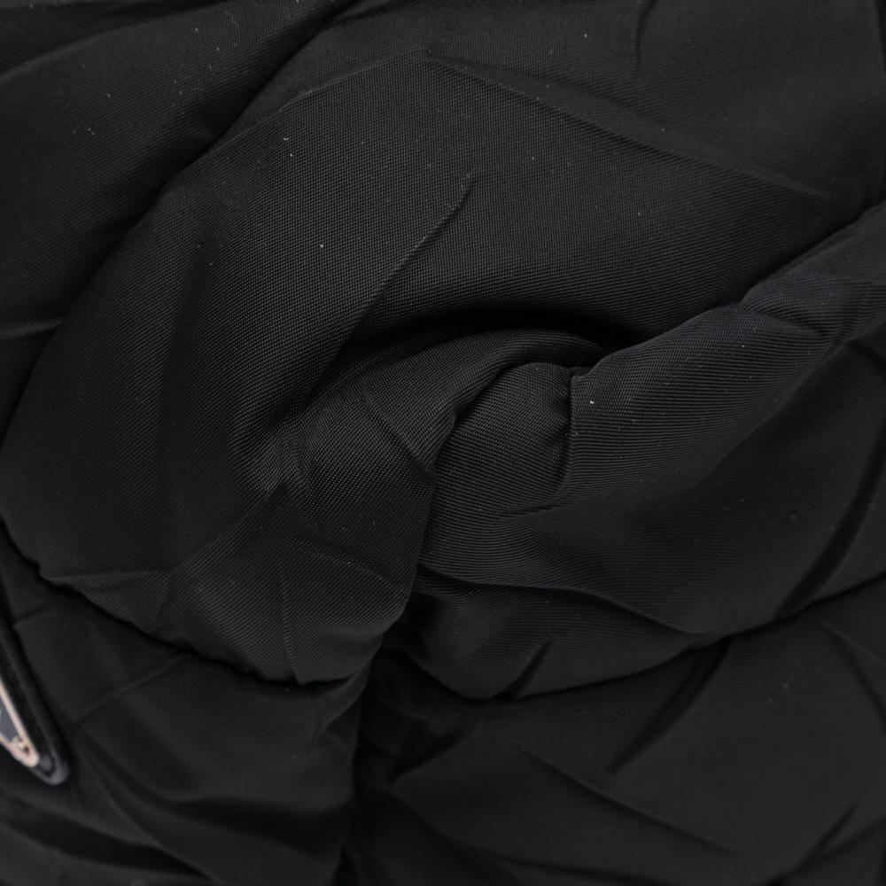 Prada B Prada Black Nylon Fabric Quilted Tessuto Messenger Bag Italy