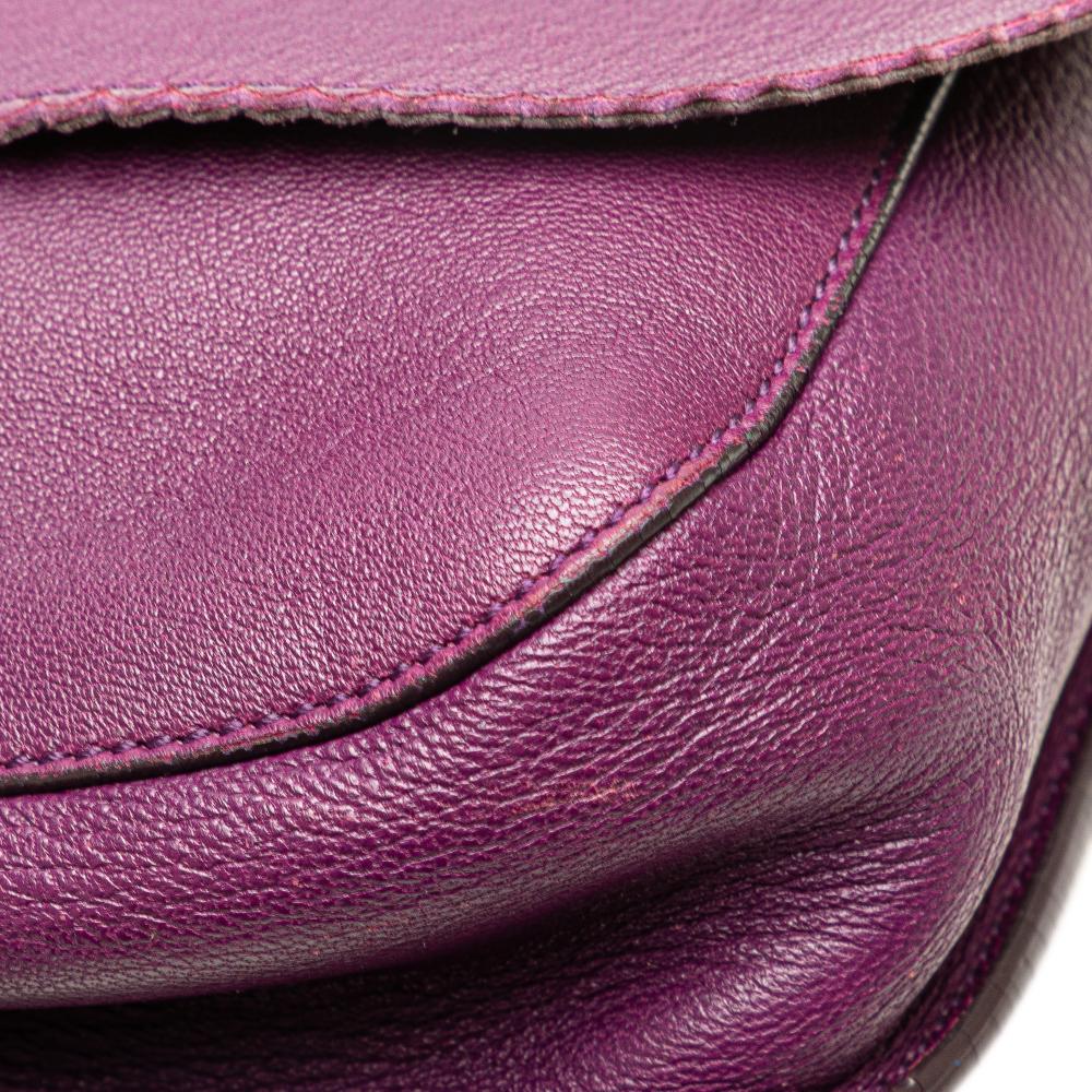 Loewe B LOEWE Purple Nappa Leather Leather Nappa Anagram Tassel Crossbody Spain