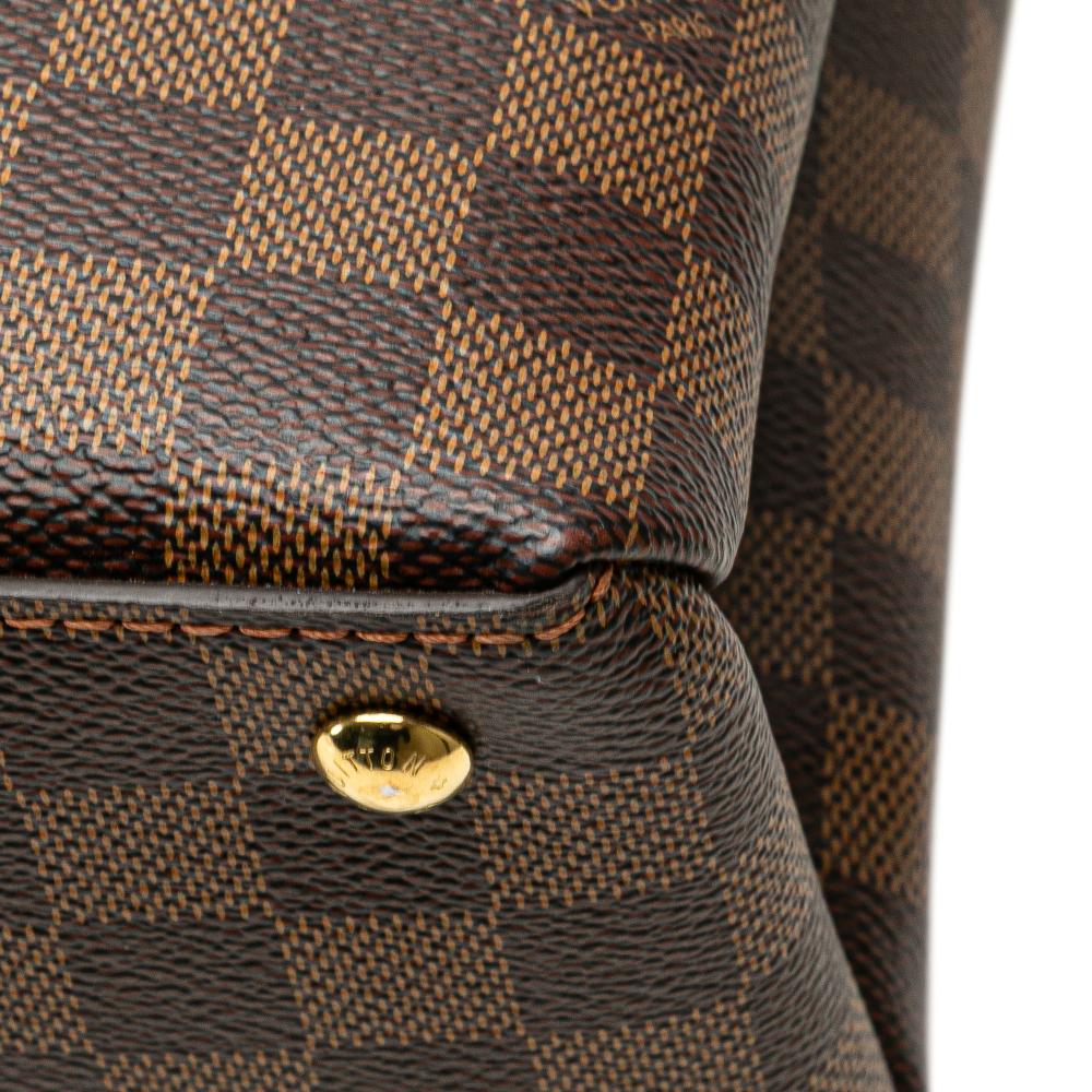 Louis Vuitton B Louis Vuitton Brown with Red Damier Canvas Canvas Damier Ebene Riverside France