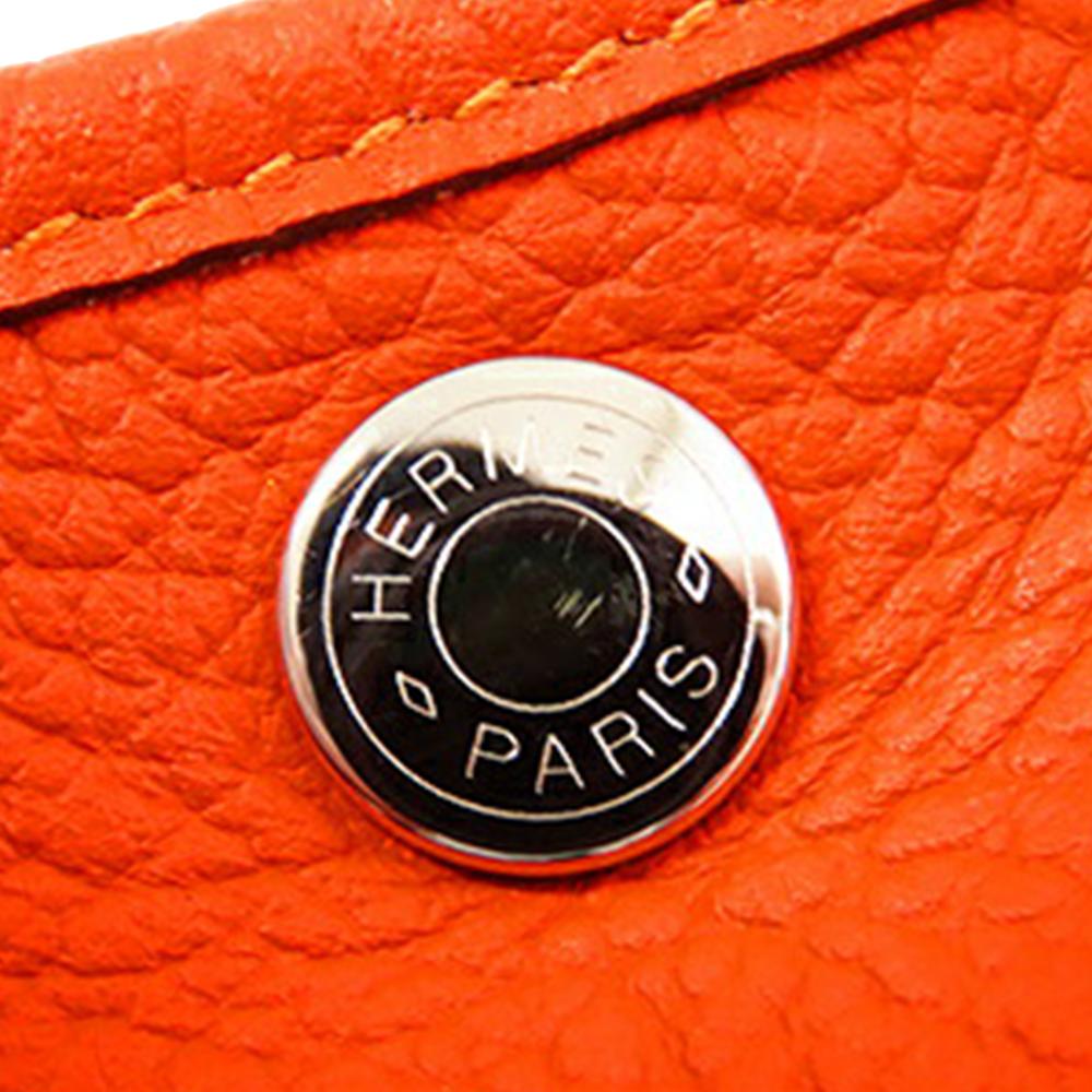 Hermès B Hermès Orange Dark Orange Calf Leather Negonda Garden Party 30 France