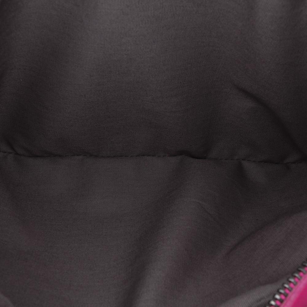 Bottega Veneta Pink Small Calfskin Intrecciomirage Embossed Butterfly Chain Crossbody Italy